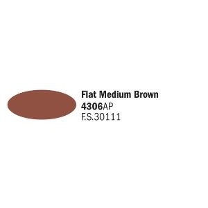 4306AP AKRYL - FLAT MEDIUM BROWN