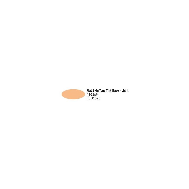 4601AP AKRYL - FLAT SKIN TONE TIN BASE - LIGHT