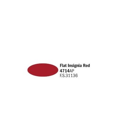 4714AP AKRYL - FLAT INSIGNIA RED