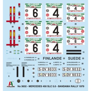 I3632 1:24 MERCEDES 450SLC Rallye BANDAMA