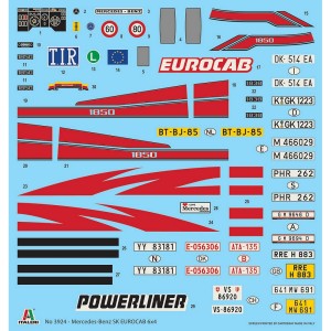 I3924 1:24 MERCEDES BENZ SK EUROCAB 6x4