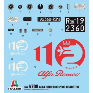 I4708 1:12 ALFA ROMEO 8C 2300 "Roadster" 100th ANI
