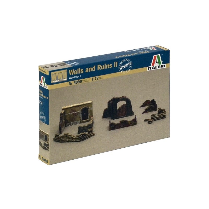 I6090 1:72 WWII - WALLS AND RUINS II