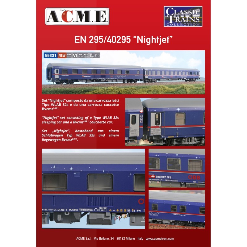 AC55331 1:87 Zest.2 wag.ÖBB 1xWLAB 32s,1xBvcmz