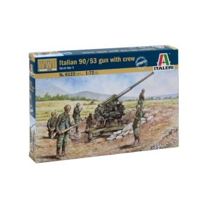 I6122 1:72 WWII - ITALIAN 90/53 GUN W/CREW