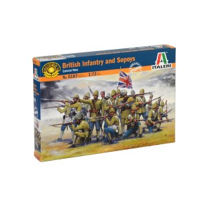 I6187 1:72 FIGURKI-BRITISH INFANTRY AND SEPOYS