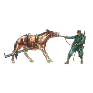 I6464 1:35 HORSE DRAWN BREDA 20/65 w/SERVANTS