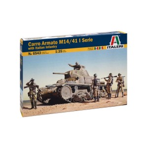 I6543 1:35 CARRO ARMATO M14/41 with IT Infantry