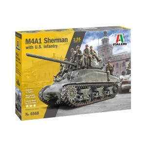 I6568 1:35 M4A1 SHERMAN WITH INFANTRY