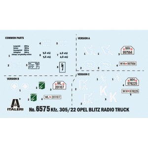 I6575 1:35 OPEL BLITZ RADIO TRUCK