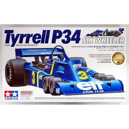 Tamiya 12036 1/12 Tyrell P34 Six Wheller PE