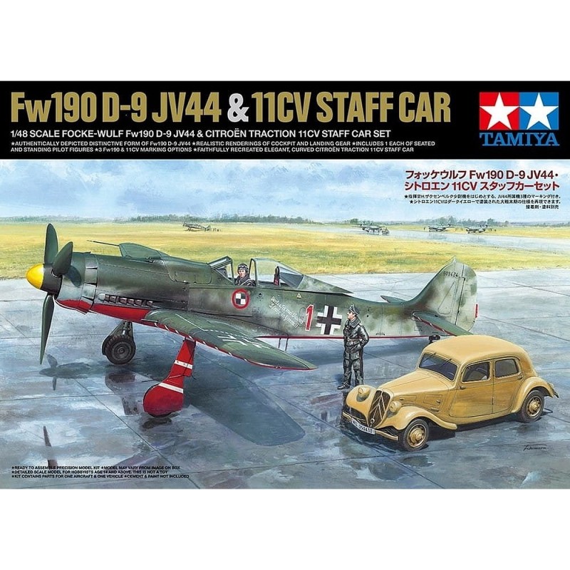 Tamiya 25213 1/48 Focke-Wulf Fw190 D-9 Jv44 W/Citr
