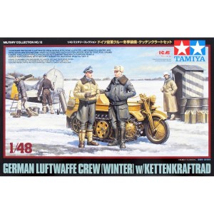 Tamiya 32412 German Luftwaffe Crew w/ Kettenrad