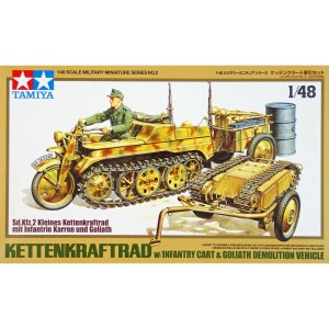Tamiya 32502 Kettenkraftrad w/Cart&Goliath