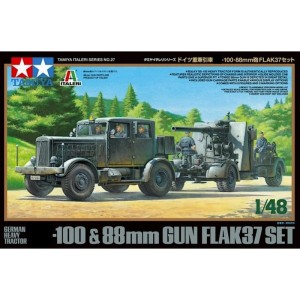 Tamiya 37027 1/48 German SS-100 + 88mm Flak 37