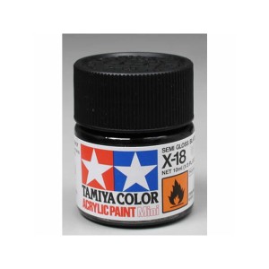 Tamiya 81018 X-18 Semi Gloss Black