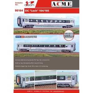 AC90164 1:87 wagon 2 kl. EIC "Lech" 104/105, ep.VI