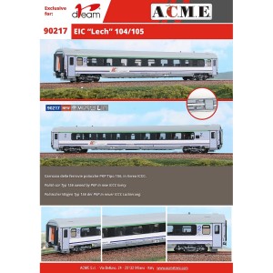AC90217 1:87 wagon 2 kl. EIC "Lech" 104/105, ep.VI
